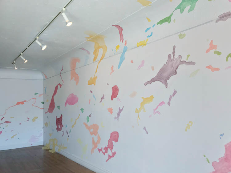 as chloe laduchesse wrote in her text take me to the lake by using colours instead of names, colette laliberte establishes a new sort of relationship with space and distance.